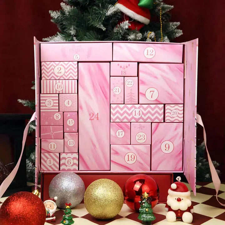 Advert Calendar Blind Box Pink for 2025 New Year
