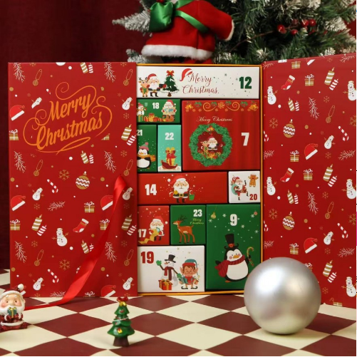 Advert Calendar Blind Box Red for 2025 New Year