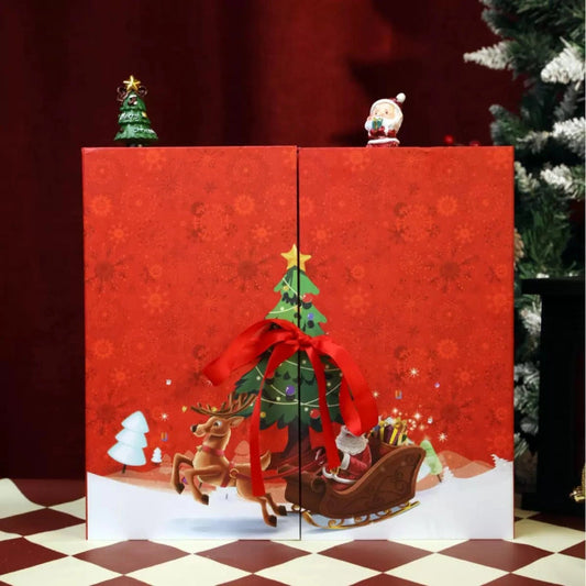 The 24-Day Advert Calendar Santa Deer Box