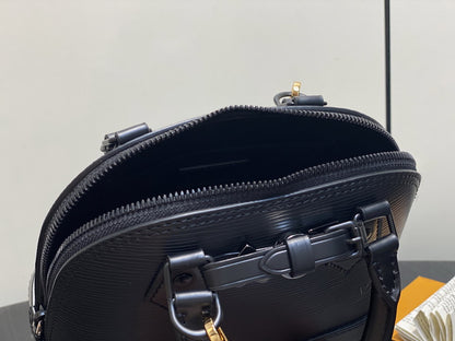 LouisV Nano Alma Black textured Epi-Leather K00015 (15*19.5*10 cm)