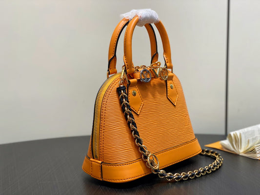 LouisV Nano Alma BB in Orange California Epi Leather K00015 (15*19.5*10cm)