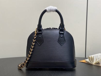 LouisV Nano Alma Black textured Epi-Leather K00015 (15*19.5*10 cm)