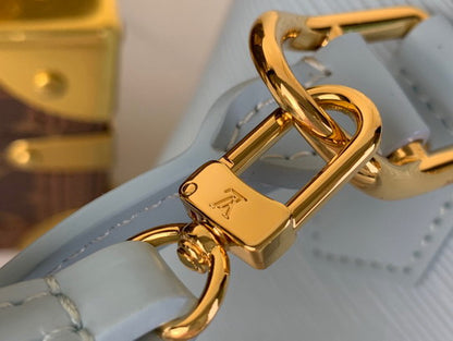 LouisV × TM Epi leather Alma BB Washed Blue M13670 (23.5*17.5*11.5 cm)