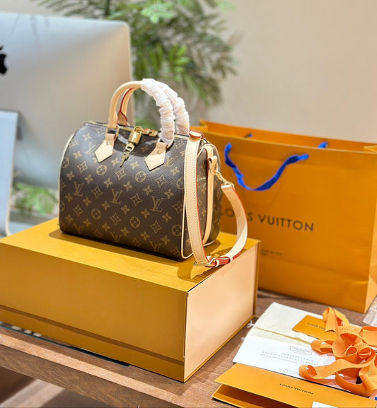 Louis Vuitton Speedy 25 handbag in Monogram Coated Canvas