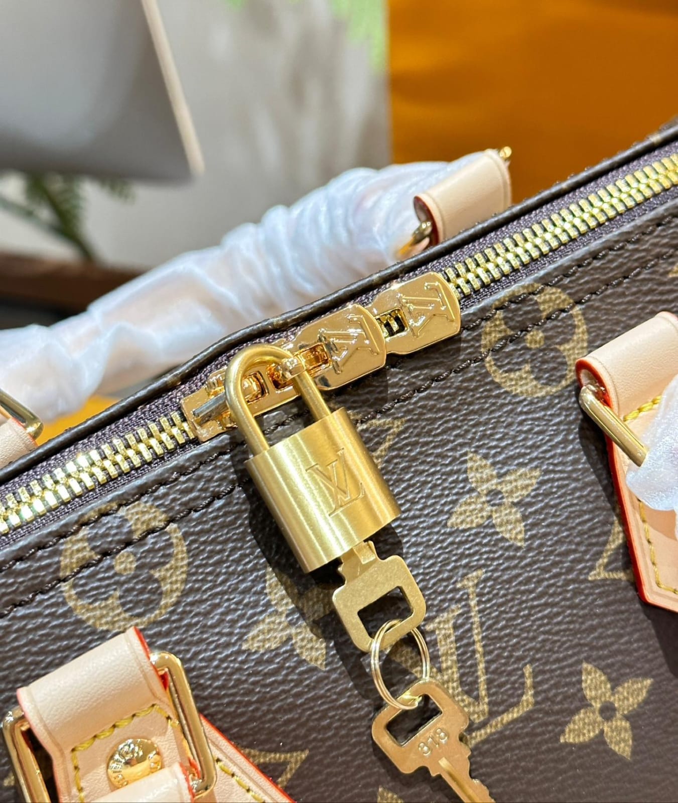 Louis Vuitton Speedy 25 handbag in Monogram Coated Canvas