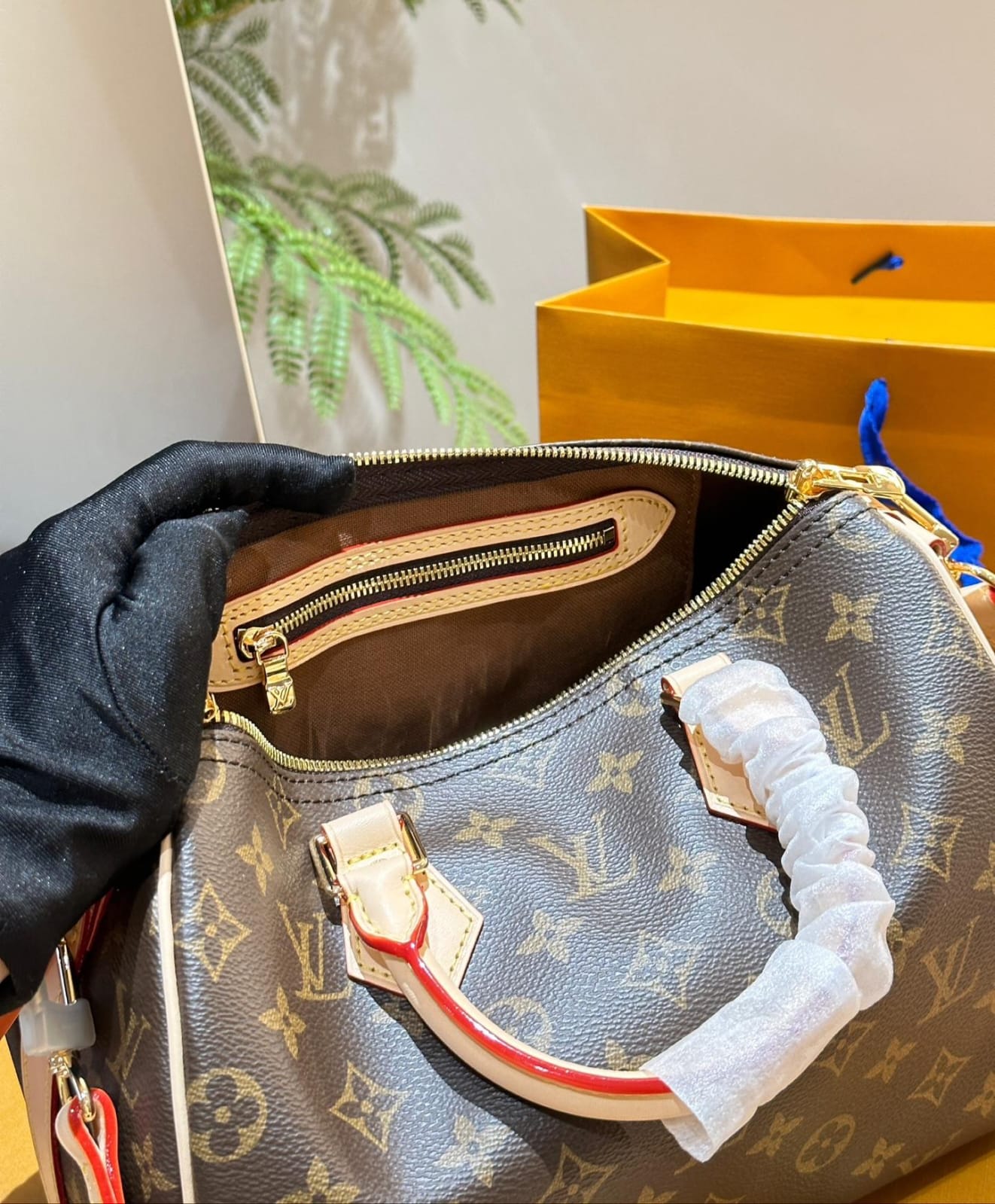 Louis Vuitton Speedy 25 handbag in Monogram Coated Canvas